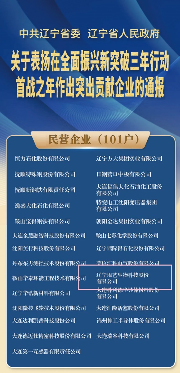 遼寧省企業(yè)大會(huì)隆重召開，垠藝生物受邀參會(huì)并榮獲表彰(圖1)